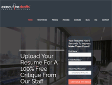 Tablet Screenshot of executivedrafts.com